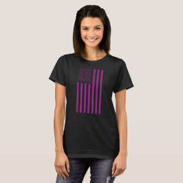 Amerikaanse Vlag Paars T-shirt
