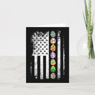 Amerikaanse vlag Paasjacht Koel Patriottisch Spa Kaart