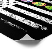 Amerikaanse vlag Paasjacht Koel Patriottisch Spa Poster (Hoek)