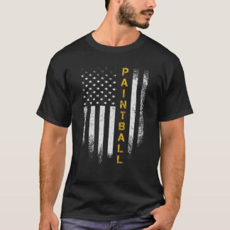  Amerikaanse vlag Paintba-speler T-shirt