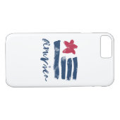Amerikaanse vlag Paintstrokes Case-Mate iPhone Case (Achterkant (Horizontaal))