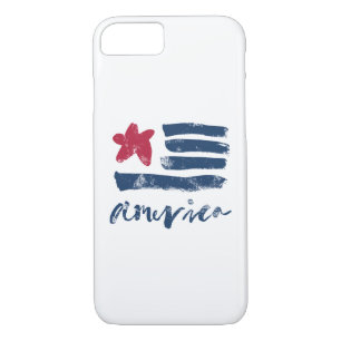 Amerikaanse vlag Paintstrokes Case-Mate iPhone Case