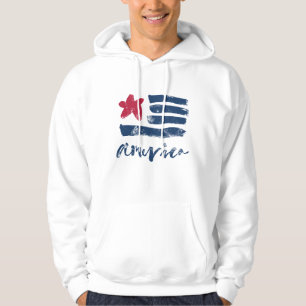 Amerikaanse vlag Paintstrokes Hoodie