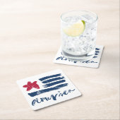 Amerikaanse vlag Paintstrokes Kartonnen Onderzetters (Insitu)