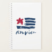 Amerikaanse vlag Paintstrokes Planner (Voorkant)