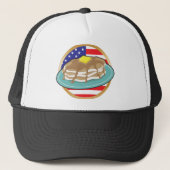 Amerikaanse vlag Pancake Trucker Pet (Voorkant)