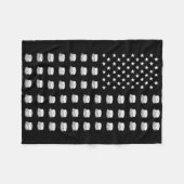 Amerikaanse Vlag Pannenkoeken Eten VS Patriottisme Fleece Deken (Voorkant (Horizontaal))