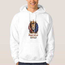 Amerikaanse Vlag Papa Leeuw  Hoodie