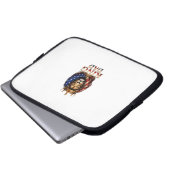Amerikaanse Vlag Papa Leeuw  Laptop Sleeve (Voorkant onderkant)