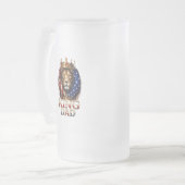 Amerikaanse Vlag Papa Leeuw Matglas Bierpul (Voorkant links)