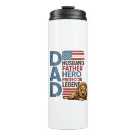 Amerikaanse vlag Papa Leeuw Patriottisch  Thermosbeker