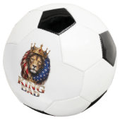 Amerikaanse Vlag Papa Leeuw Voetbal (Drie kwart)