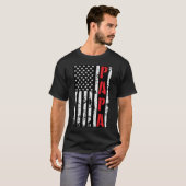 Amerikaanse vlag Papa T-shirt (Voorkant volledig)