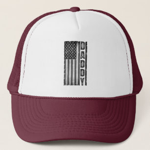 AMERIKAANSE VLAG, PAPA, VADERDAG, PATRIOTISCH GEZC TRUCKER PET