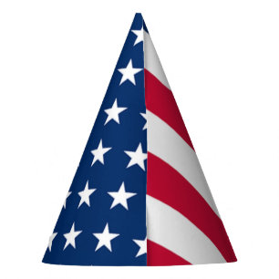 Amerikaanse Vlag Papier Feesthoed Patriottisch USA Feesthoedjes