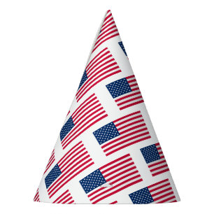 Amerikaanse Vlag Papier Feesthoed Patriottisch USA Feesthoedjes