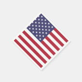 AMERIKAANSE VLAG | PAPIER NAPKIN SERVET (Hoek)