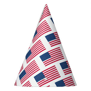 Amerikaanse vlag papier partij Pet patriottische U Feesthoedjes
