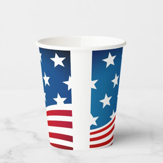 Amerikaanse vlag papieren bekers (Links)