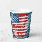 Amerikaanse vlag papieren bekers (Links)