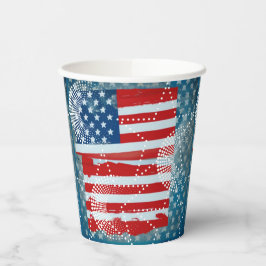 Amerikaanse Vlag Papieren Bekers