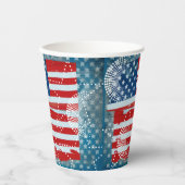 Amerikaanse vlag papieren bekers (Voorkant)