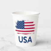 Amerikaanse vlag papieren bekers (Achterkant)