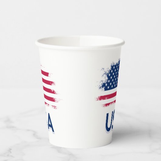 Amerikaanse vlag papieren bekers (Links)
