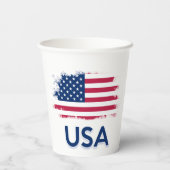 Amerikaanse vlag papieren bekers (Achterkant)