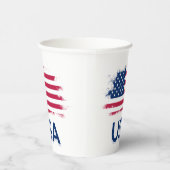 Amerikaanse vlag papieren bekers (Rechts)