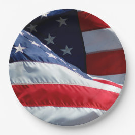 Amerikaanse vlag papieren bordje