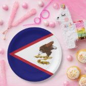 Amerikaanse vlag papieren bordje (Feest)