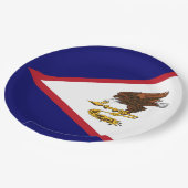 Amerikaanse vlag papieren bordje (Gekanteld)