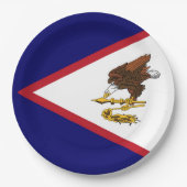Amerikaanse vlag papieren bordje (Voorkant)