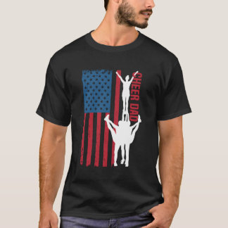 Amerikaanse vlag : pappa 4e juli patriottisch prou t-shirt