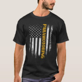 Amerikaanse vlag Paramotor Paramoto T-shirt (Voorkant)