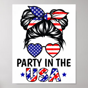 Amerikaanse Vlag Partij in de Verenigde Staten 4 j Poster