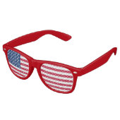 Amerikaanse vlag partij tinten retro zonnebril (Gekanteld)