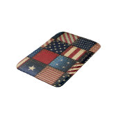 Amerikaanse vlag, patchwork naadloos patroon. badmat (Gekanteld)