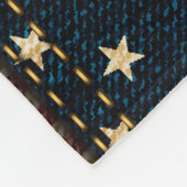 Amerikaanse vlag, patchwork naadloos patroon. fleece deken (Hoek)