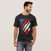 Amerikaanse vlag Patriot Herita T-shirt (Voorkant volledig)