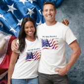 Amerikaanse vlag Patriot, wij de mensen T-shirt