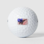 Amerikaanse vlag Patriotic Air Force War Pl Golfballen (Voorkant)