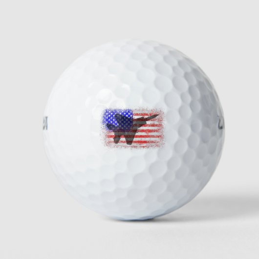 Amerikaanse vlag Patriotic Air Force War Pl Golfballen (Voorkant)