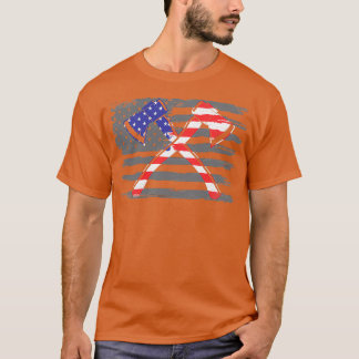 Amerikaanse vlag Patriotic Ax Throwing Gift Idee C T-shirt