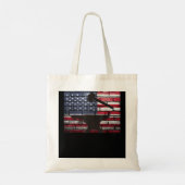 Amerikaanse vlag  Patriotic Blacksmith Anvil Tote Bag (Achterkant)