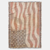 Amerikaanse vlag Patriotic Deken (Voorkant Verticaal)