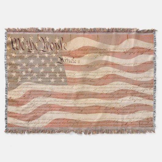 Amerikaanse vlag Patriotic Deken (Voorkant)