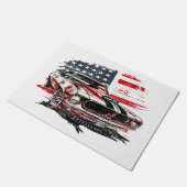 Amerikaanse vlag Patriotic Deurmat (Schuin)