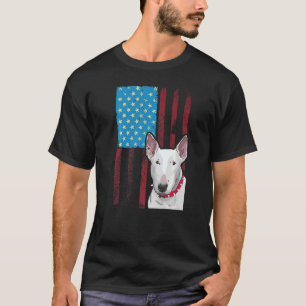 Amerikaanse vlag Patriotic Dog Bull Terrier T-shirt